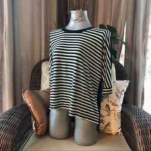 Super Soft Mint and Black Striped Shirt in XS from Simons